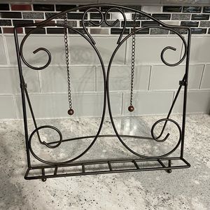 Metal Cookbook Stand (Cookbook Not Included)